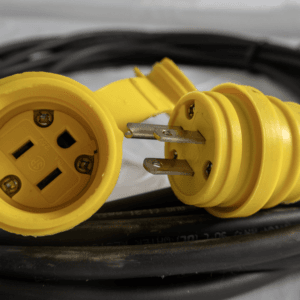 Yellow Industrial extension cord