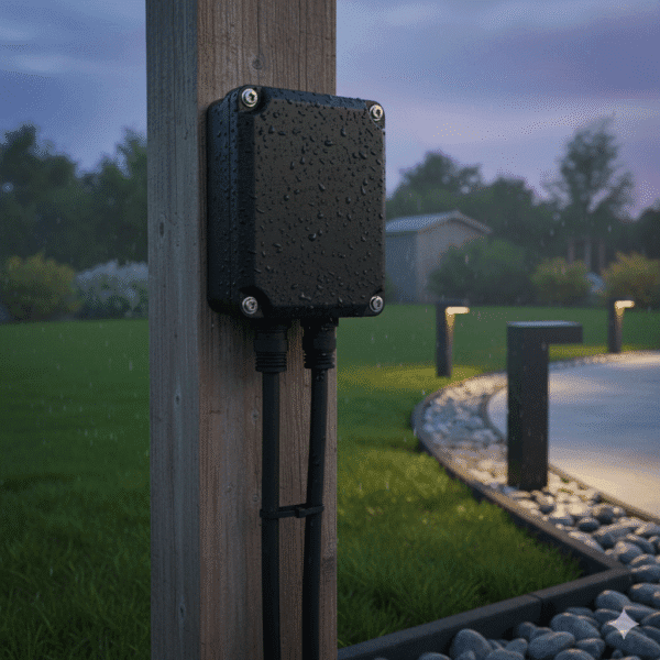 ip 68 junction box in garden